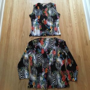 Alberto Makali shell & jacket. Unique comfy fabric